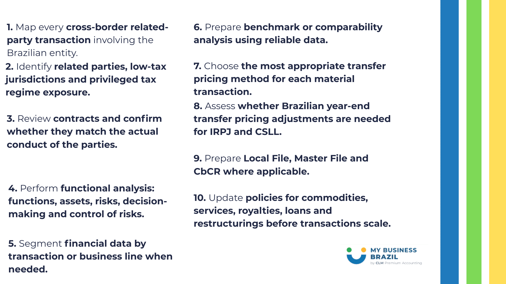 Implementation checklist for multinationals in Brazil